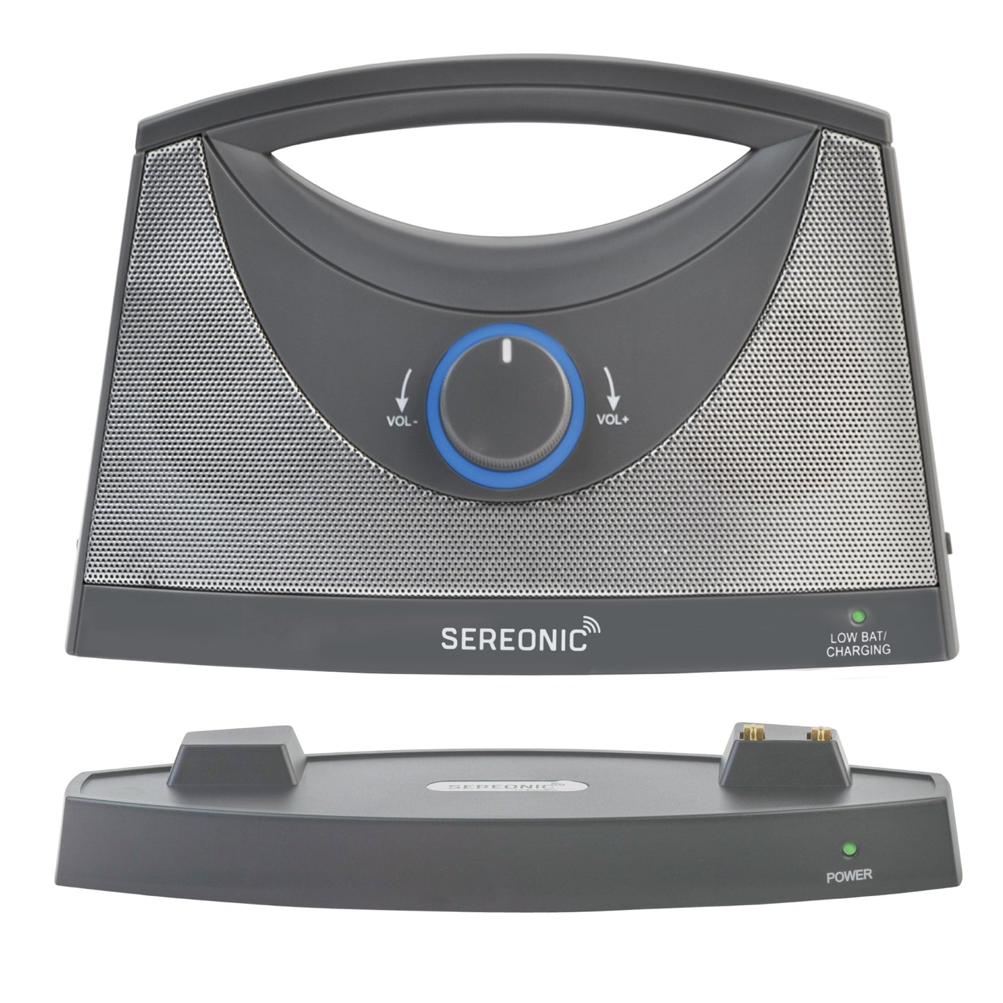 SEREONIC Portable Wireless TV Speakers for Smart TV - Grey
