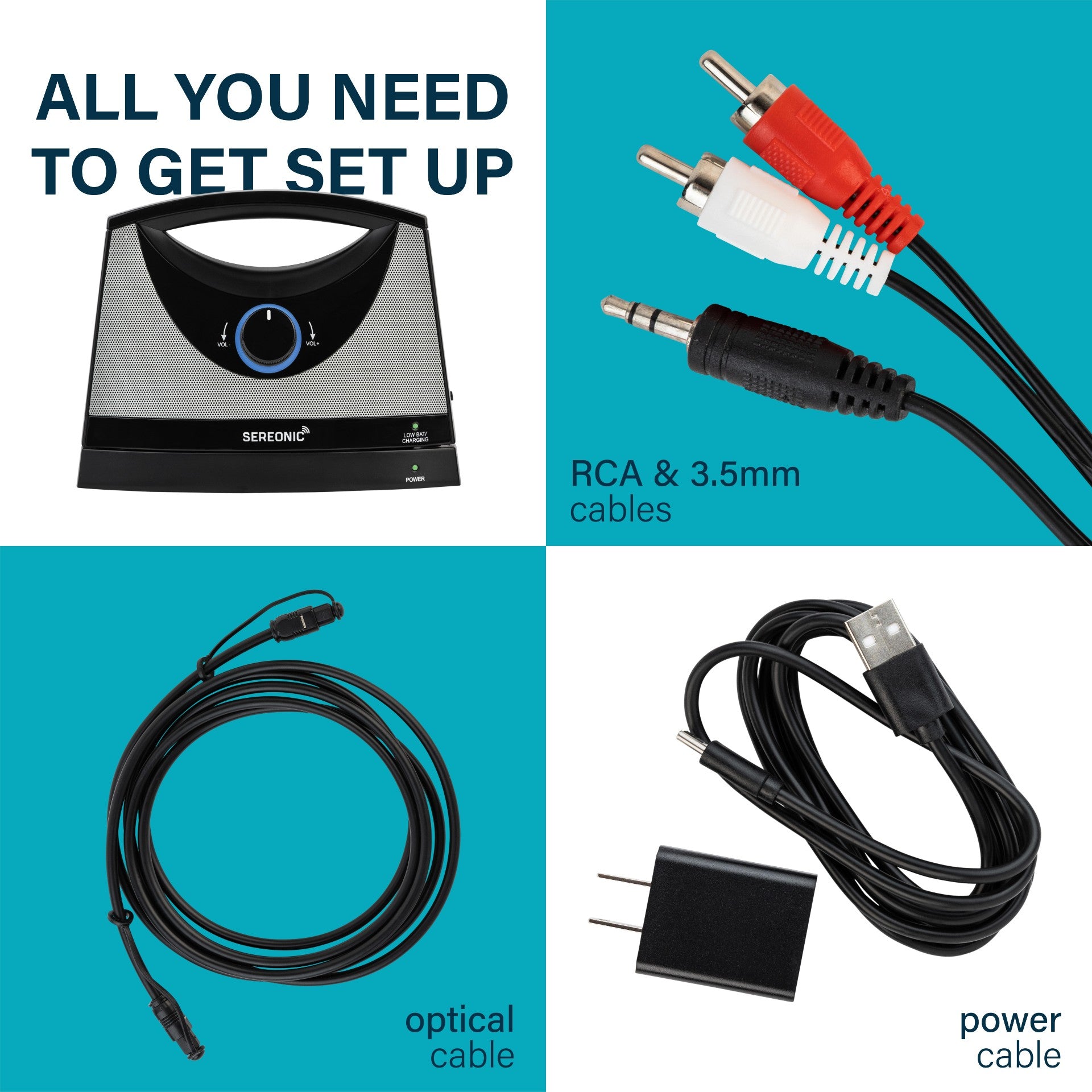 Wireless TV Speakers for Hard of Hearing Senior Citizens TV