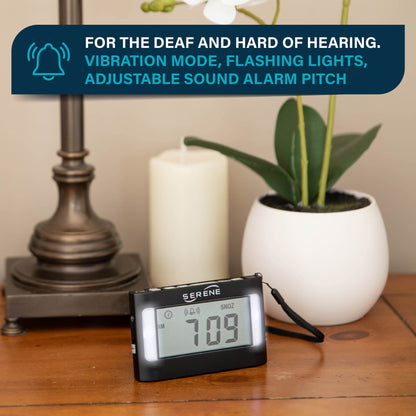 Vibrating Alarm Clock for Hard of Hearing & Heavy Sleepers - Model VA3 Serene Group, Inc. Vibrating Alarm Clock for Hard of Hearing & Heavy Sleepers - Model VA3 Serene Group, Inc.