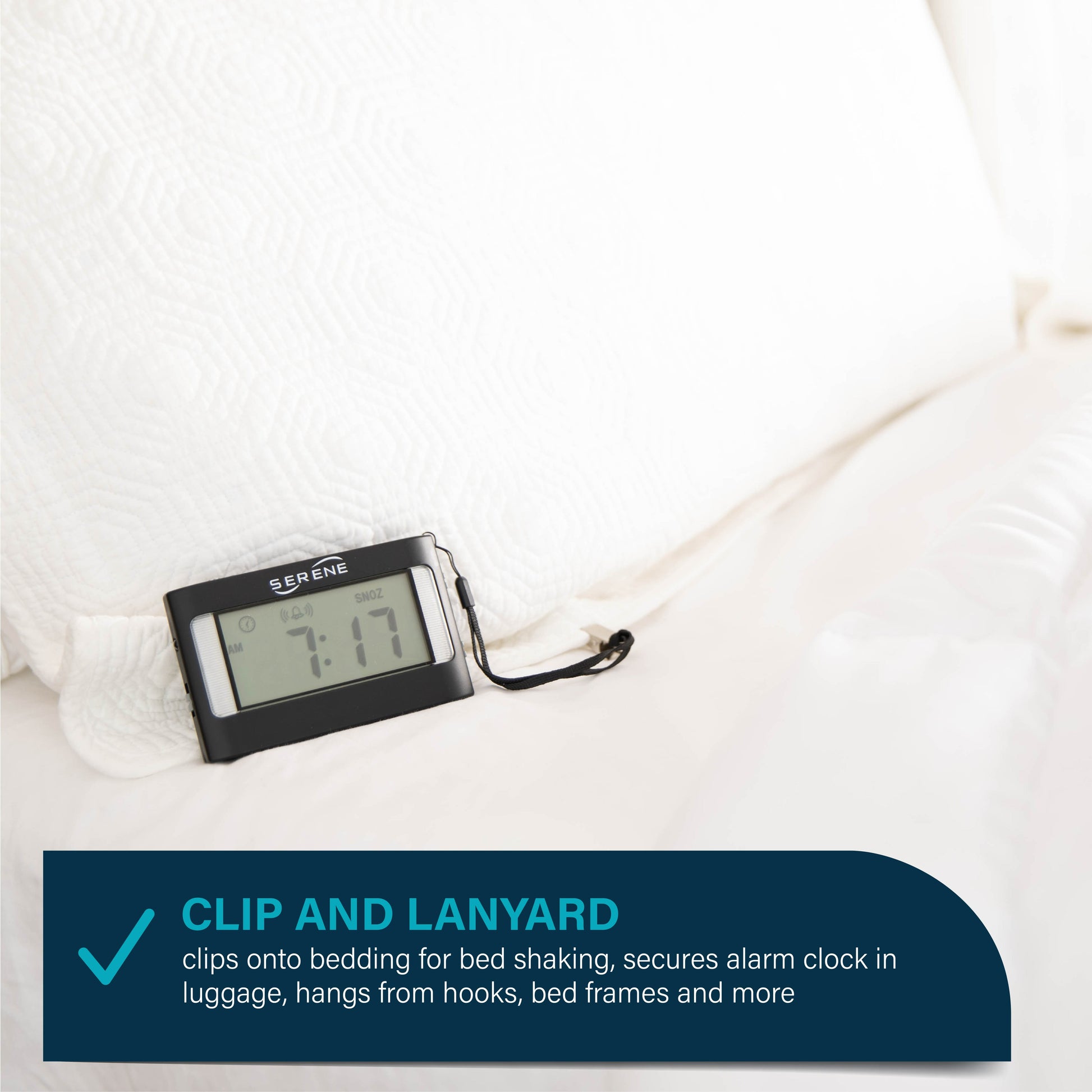Vibrating Alarm Clock for Hard of Hearing & Heavy Sleepers - Model VA3 Serene Group, Inc. Vibrating Alarm Clock for Hard of Hearing & Heavy Sleepers - Model VA3 Serene Group, Inc.